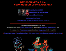 Tablet Screenshot of davidsonneon.com